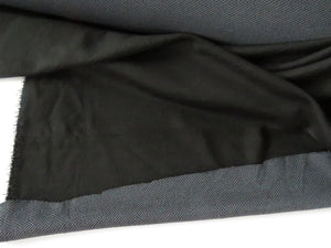 25cm Shuttle Black with Grey Honeycomb backing 58% merino 48% polyester 215g