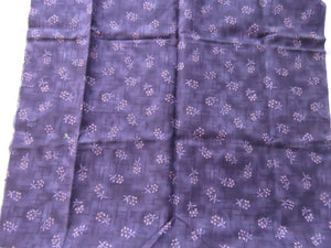 Dark Purple Light Purple floral print 44cm x 86cm quilting patchwork fabric- 100% cotton