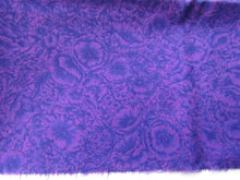 Load image into Gallery viewer, Dark Purple floral print quilting patchwork fabric- 100% cotton 33cm L x 91cm wide