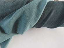 Load image into Gallery viewer, Sale-50% 1.3m Jadite Green 38% merino 54% polyester 8% elastane brushed sweatshirting 285g- has dye flaw