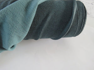 Sale-50% 1.3m Jadite Green 38% merino 54% polyester 8% elastane brushed sweatshirting 285g- has dye flaw