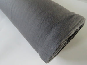 1.5m Hewson Grey 100% merino wool jersey knit 200g 150cm