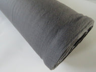 1m Hewson Grey 100% merino wool jersey knit fabric 200g 150cm- precut as last metre