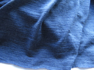 1m Hombre Blue 100% merino jersey knit 165g 150cm
