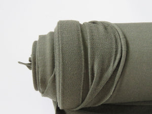 Offcut 20cm L x 160cm W Woodland Olive 230g 100% merino looped back sweatshirt fabric Xtra wide 195cm