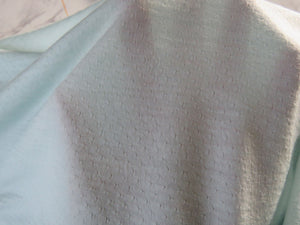 1.7m Frosty Mint Green 57% merino 34% tencil 15% nylon 150g eyelet  fabric- precut pieces