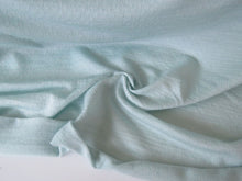 Load image into Gallery viewer, 1.7m Frosty Mint Green 57% merino 34% tencil 15% nylon 150g eyelet  fabric- precut pieces