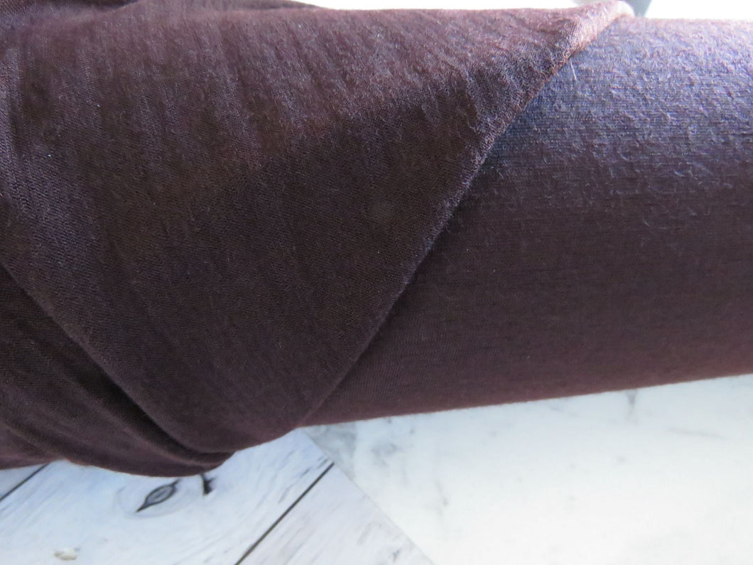 Odd length pieces of Henman Brown 100% merino jersey knit 165g 150cm- use menu to see lengths and price