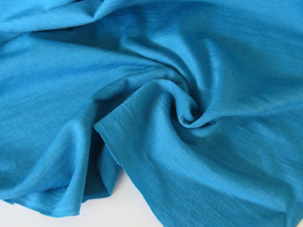 73cm Belmont Teal 44% merino 43% tencel 13% nylon 150g jersey knit