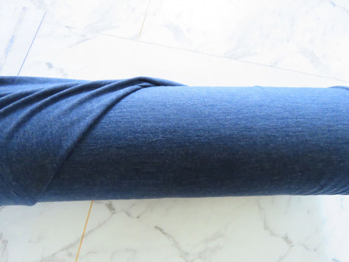 1.23m Hombre Blue 100% merino jersey knit 165g 150cm