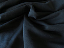 Load image into Gallery viewer, 1.6m Bendigo Black 38% merino 46% nylon 16% elastane 250g Terry backing- good stretch for leggings