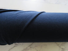 Load image into Gallery viewer, 3m Adell Navy 100% merino jersey knit 165g 150cm- precut length