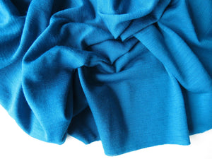 88cm Montreal Teal Blue 65% merino 35% polyester jersey knit 120g