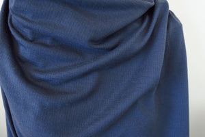 SALE 30% off as slight reduced width- 1.5m Sandford Blue Grey 75% Merino Polyester 230g Knit- selvage flaw - precut lengths
