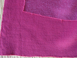2.77m Paige Pink and Blushed Wine 57% merino 43% nylon 290g Double face- precut lengths only