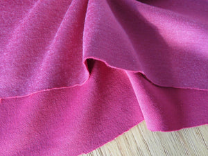 1.35m Paige Pink and Blushed Wine 57% merino 43% nylon 290g Double face- precut lengths only
