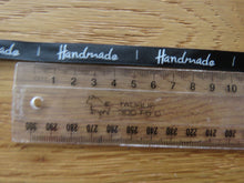 Load image into Gallery viewer, 5m Navy Blue satin Handmade Ribbon  labels are approx. 50 x 10mm