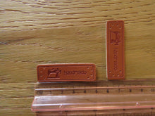 Load image into Gallery viewer, 10 PU Leather Sewing Machine handmade labels