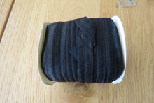 Load image into Gallery viewer, 100 Yard / 91m Roll Black Fold Over Elastic FOE  15mm wide