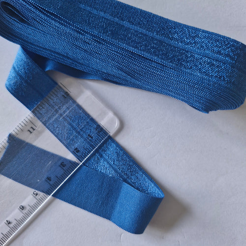 5m Light Royal Blue 20mm Fold over elastic FOE elastic Foldover