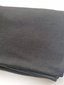 2.2m Birchville Black 200g 100% merino jersey knit 155cm wide