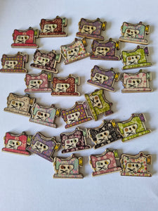 25 Sewing Machine Buttons- 25