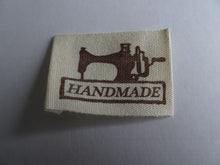 Load image into Gallery viewer, 6 Cotton Handmade Labels with Sewing Machine 45 x 25mm