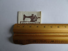 Load image into Gallery viewer, 6 Cotton Handmade Labels with Sewing Machine 45 x 25mm