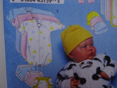 Butterick B5583 Baby Sleeping Bag Onesie Top Bib Size Lge and XL