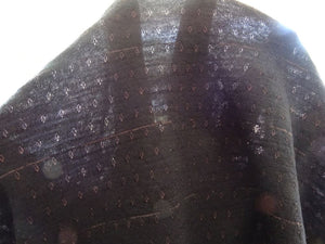 1.5m Plimco Navy Pink Stripe Star Eyelet 98.7% Merino 1.3% nylon 150g