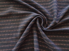 Load image into Gallery viewer, 1.5m Plimco Navy Pink Stripe Star Eyelet 98.7% Merino 1.3% nylon 150g