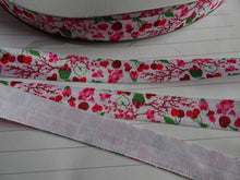 Load image into Gallery viewer, 5m Cherry Blossom Fold Over Elastic FOE Foldover 15mm