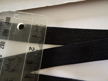 Load image into Gallery viewer, 1m Black Fold Over Elastic FOE  15mm Foldover elastic