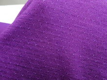 Load image into Gallery viewer, 1m Vivid Purple Eyelet 51% Merino 34% tencel 15% nylon 150g Knit Fabric 165cm- precut pieces only