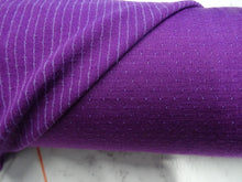 Load image into Gallery viewer, 12cm Vivid Purple Eyelet 51% Merino 34% tencel 15% nylon 150g Knit Fabric 165cm
