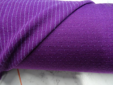1.58m Vivid Purple Eyelet 51% Merino 34% tencel 15% nylon 150g Knit Fabric 165cm