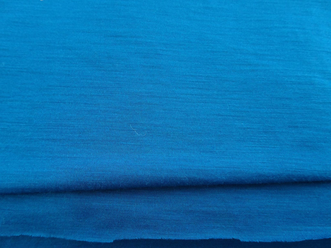 1.5m Montreal Teal Blue 65% merino 35% polyester jersey knit 120g
