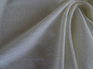 1.5m Winter White 150g 100% Merino Jersey Knit Fabric Nice for babywear