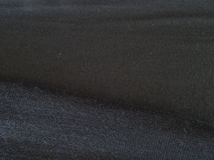 1m Danish Black 98% Merino 2% elastane Sweatshirting 255g Terry looped backing