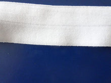 Load image into Gallery viewer, 10m Wider 25mm White FOE FoldOver Elastic
