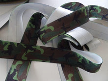 Load image into Gallery viewer, 1m Camouflage Wider 25mm FOE FoldOver Fold over Elastic