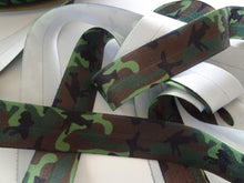 Load image into Gallery viewer, 1m Camouflage Wider 25mm FOE FoldOver Fold over Elastic