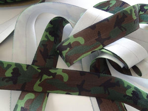 1m Camouflage Wider 25mm FOE FoldOver Fold over Elastic