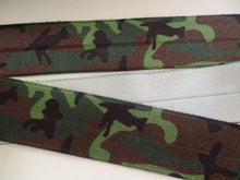 Load image into Gallery viewer, 1m Camouflage Wider 25mm FOE FoldOver Fold over Elastic