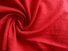 Load image into Gallery viewer, 1m Tango Red Star Eyelet  98.7% Merino 1.3% nylon Jersey Knit- 150g- precut as last metre