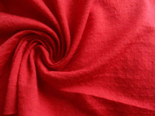 Load image into Gallery viewer, 1m Tango Red Star Eyelet  98.7% Merino 1.3% nylon Jersey Knit- 150g- precut as last metre