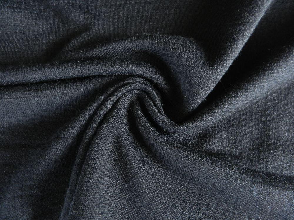 1m Saddle Black  75% Merino 25% Polyester 230g Knit