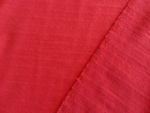 1.5m Tango Red Star Eyelet 98.7% Merino Jersey Knit- 150g