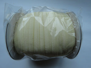 Antique cream 50 yard/ 45m roll of Fold over  foldover FOE elastic 15mm