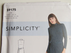 Simplicity  S9175 Knit Dress Pattern- use our merino fabric Sz14-22